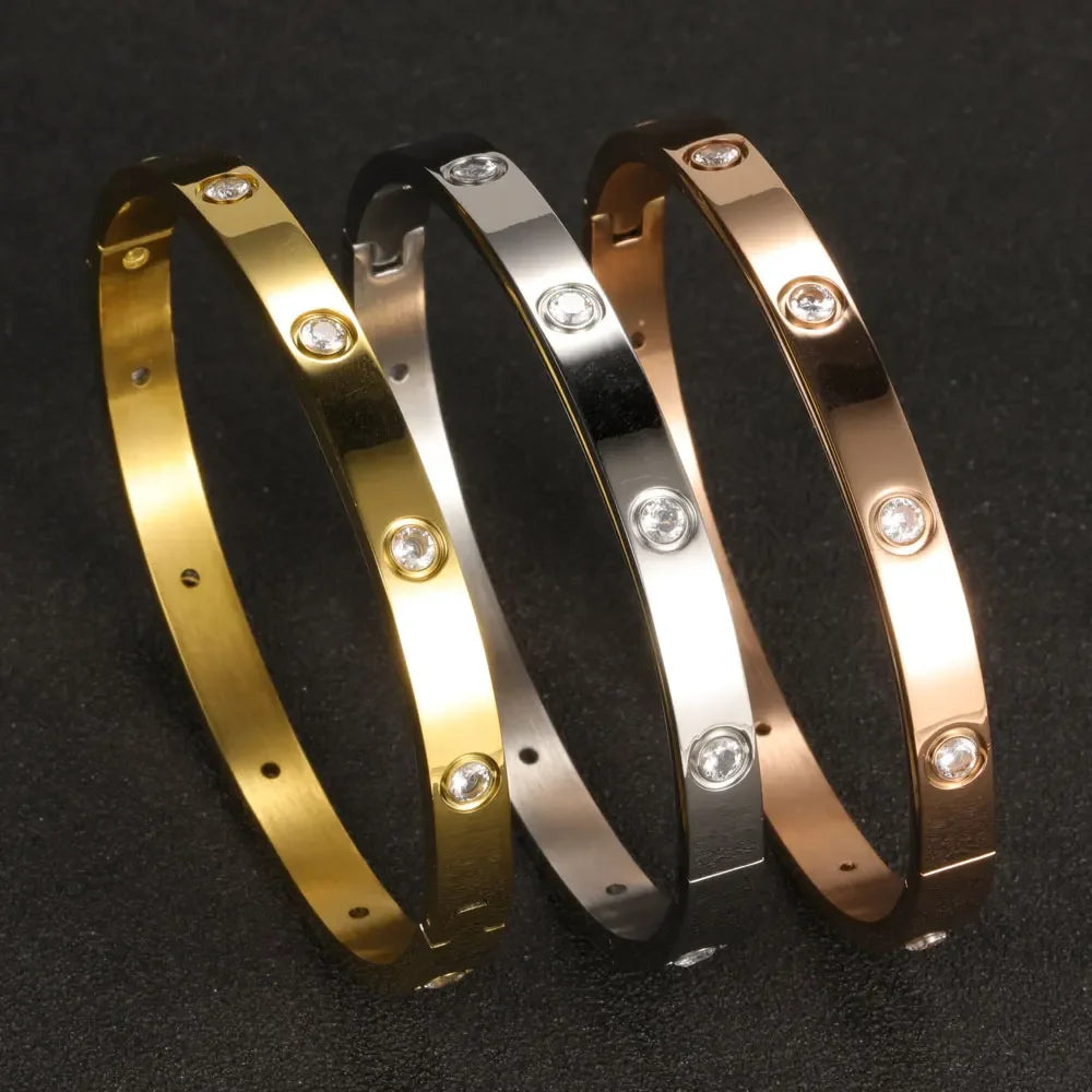 Stainless Steel Cuff Bracelets Bangles