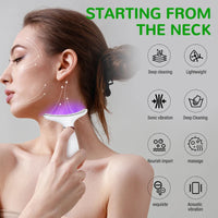 Neck face beauty device vibration massage for face