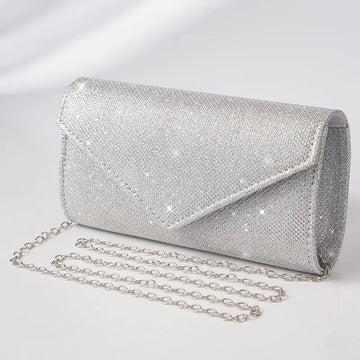 Women Envelope Evening Bag Glitter Ladies Chain Shoulder Bags