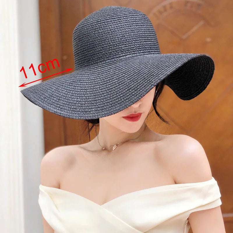 Summer Simple Floppy Sun Hat Women Wide Brim Beach Hat Girls