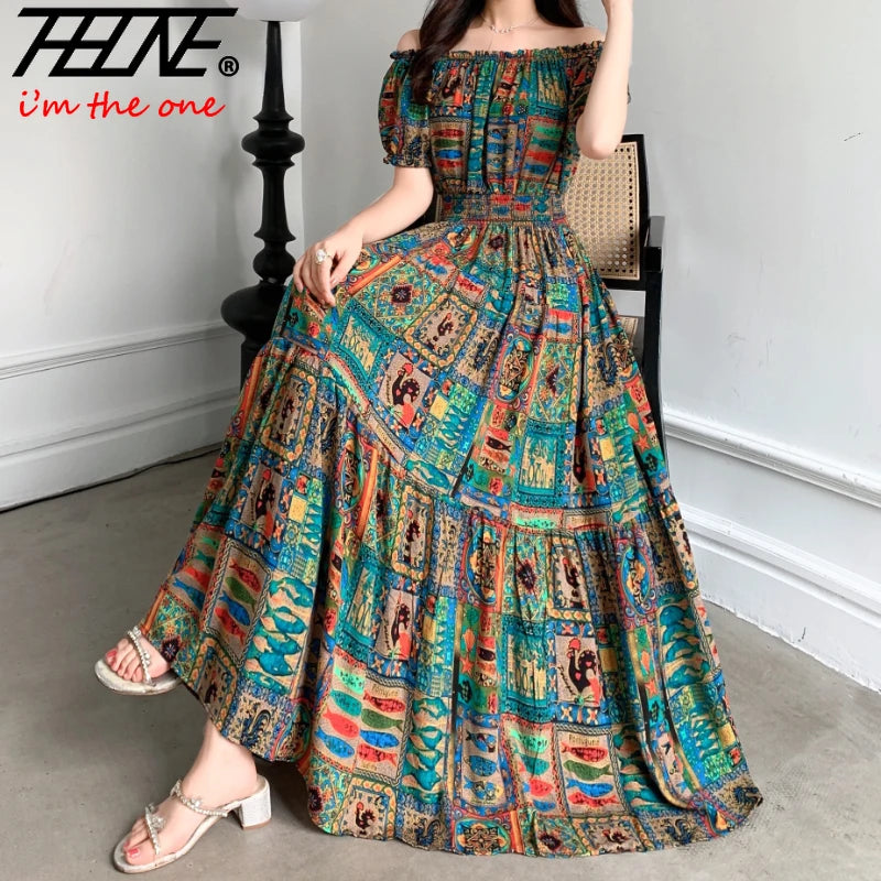 Maxi Long Dress Women Summer Indian Clothes