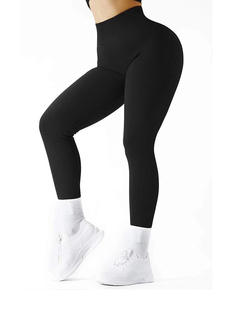 Seamless High Waist Gym Leggings Women Casual Skinny Stretch Pant Autumn