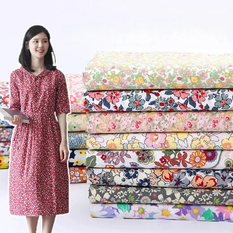 Cotton Printed Fabric Clothing Dresses