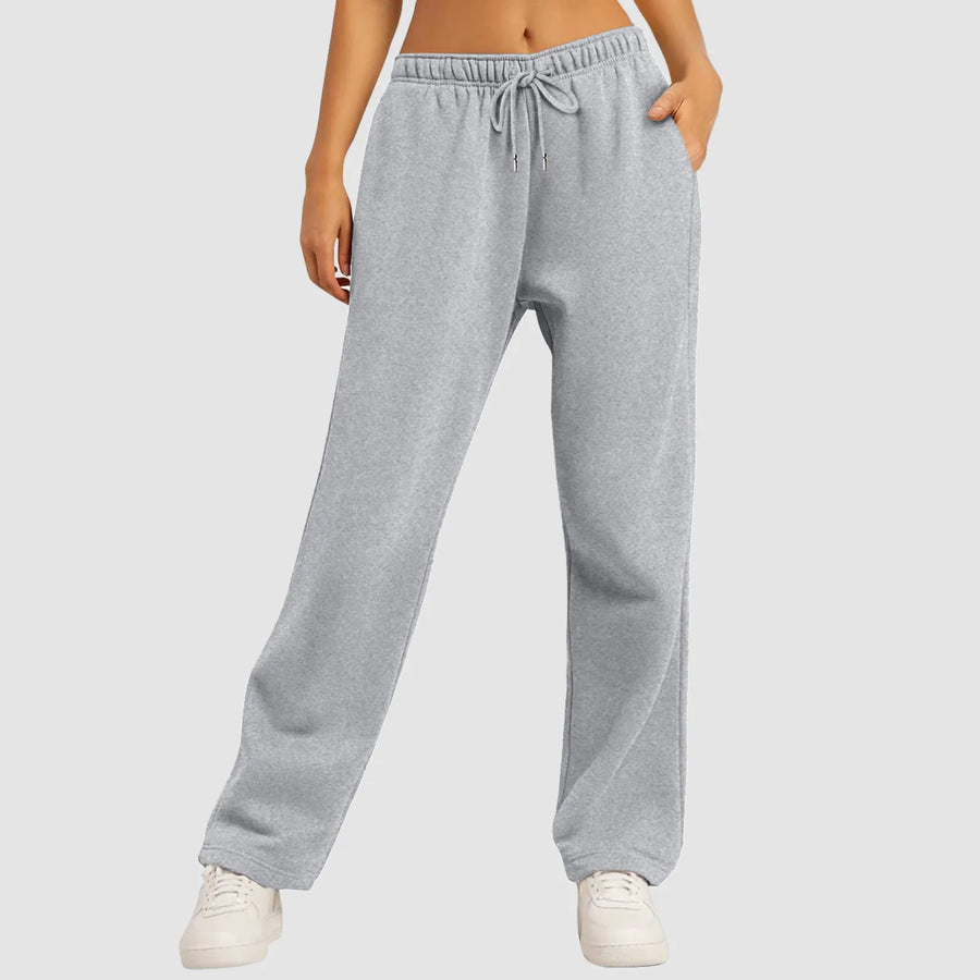 Wide Leg Pants For Women’S Fleece Lined Sweatpants Straight Pants